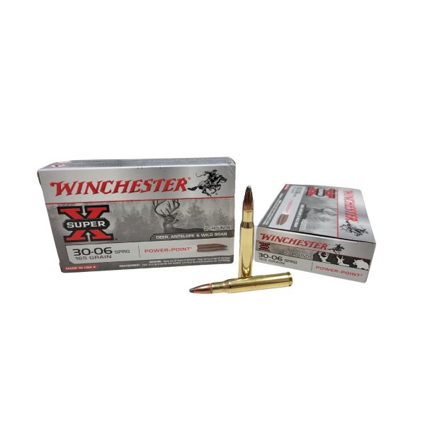 WINCHESTER Super-X 30-06 Springfield SAME DAY SHIPPING 165 Grain Power-Point – 20 Rounds (Box) [NO TAX outside Texas]